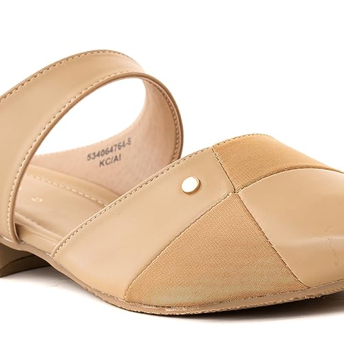 Image of Khadim's Cleo Flat Mule Slip On Sandal for Women