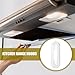 Mikikit Range Hood Light Covering Tool 4pcs Set Kitchen Hood Accessory Lampshade Replacement User-friendly Design Wide Application