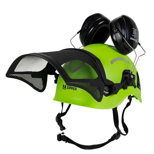 Zipper Casco Forestal ZI-FHPROFI con visera de malla ajustable y proteccion auditiva de 53-64 cm 3