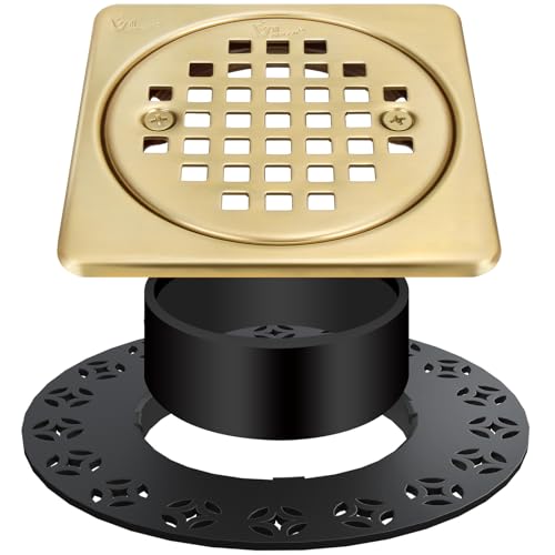 Yaseingoo 4 Shower Floor Drain Grate Kit Fits Schluter Kerdi-Drain Flange