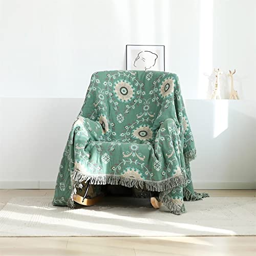Image of LUTBM Boho Throw Blanket for Bed 60 inchx80 inch, 100% Cotton Soft Couch Blankets