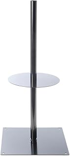 HUBERT Roll Bag Holder Tabletop Center Straight Black Metal- 10