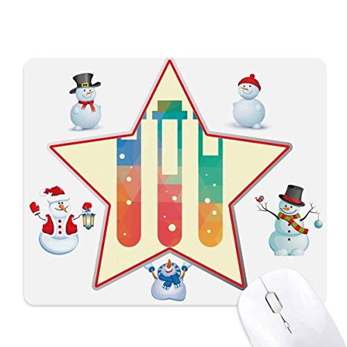 Tapis de souris chimie bonhomme de neige évite les glissements de bureau