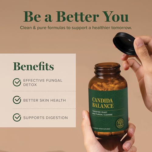 Global Healing Candida Cleanse Supplement (Mycozil) - Detoxification for Natural Candida Cleanse, Helps Gut and Vaginal Health, Feminine Balance Complex for Women, Candida Overgrowth (120 Capsules) - Thumbnail 4