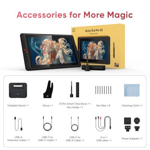 Tablette graphique avec écran pour dessiner sur bureau avec support ACS05 XPPen - 5