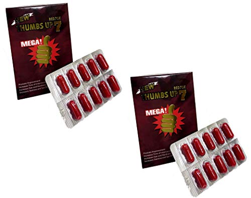 Thumbs Up 7 Red 70K 20 Capsules Best Male Enhancing Natural Performance Capsules Most Effective Natural Amplifier for Performance, Energy, and Endurance (RED(20CAP))
