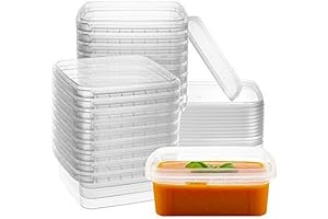 8-oz. Square Freezer Containers with Lids