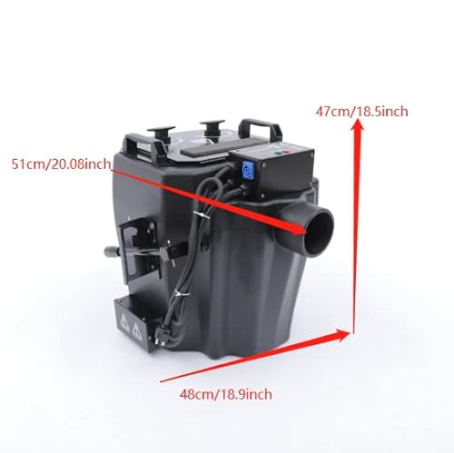 Cncest Dry Ice Low Lying Fog Machine,Dry Ice Fog Machine With Tube For Stage Create A Romantic Atmosphere (6000W) #TOP4