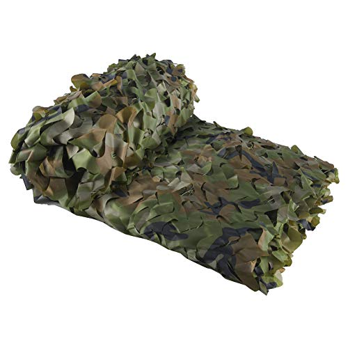 LOOGU Red de camuflaje Woodland 5 x 5 m Camo Net para Militar Garten Sunshade Tiro Camping Caza Ocultar Ejrcito Pesca Fiesta Navidad Decoracin Sombra redes
