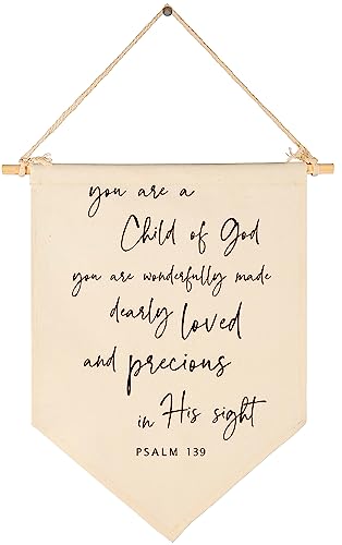 Image of You Are A Child of God-Scripture Wall Decor, Baby Banner Gift Shower-Flag Decor Gifts for Baby Boys Girls Newborn Kids-Banner Wall Sign Gifts for Nursery Baby Room Playroom Bedroom Front Door