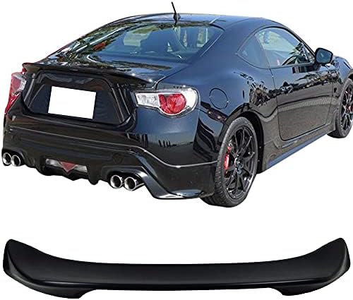 IKON MOTORSPORTS, Trunk Spoiler Compatible with 2013-2016 Scion FR-S/2013-2020 Subaru BRZ/2017-2020 Toyota 86, Unpainted ABS Added On Lip Wing