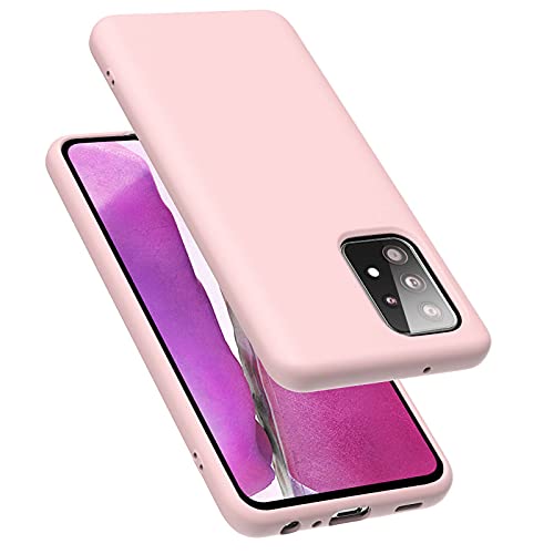 Coque Samsung Galaxy A52 5G rose en silicone pour le bureau et les sorties