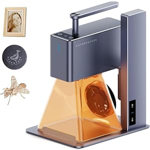 LaserPecker 2 Basic – 1 kg Draagbare Lasergraveermachine, 5W Precisie Laser, 600 mm/s Plug & Play, DIY Lasersnijder voor Hout, Leer, Glas, Papier en Meer