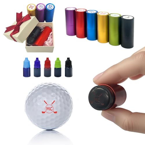 Macchiole Custom Golf Ball Stamp Personalized Self-Ink Golf Ball Stampers Golf Accessories Monogram...