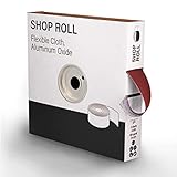 VSM - 332668 Abrasives 2' X 50 Yard 80 Grit Aluminum Oxide Cloth Roll, Medium Grade, F Weighted Backing