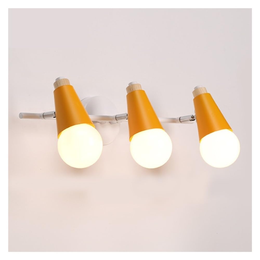 HXYSXHJUO Modern Lamp Shade Wall Lamps & Sconces Nordic 3-Light Study Mount Lighting Light Fixtures E26/E27 Base for Bedroom Living Room Corridor Home Decor