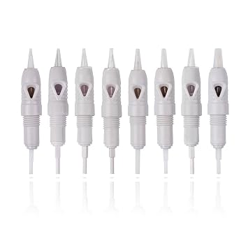 30pcs Disposable 8mm Screw Microblading Cartridge Needles 1R 3R 5R Permanent Makeup Tattoo Needles for Eyebrow, Eyeliner Lips 30pcs 3P