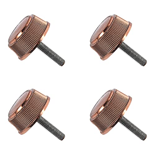 Goture 4Pcs Universal Screw Caps Covers - Durable Fishing Tackle Accessories For Replacing Fishing Spinning Reel Handle Screw Caps(Black, Silver, Gold, Brown) #TOP30