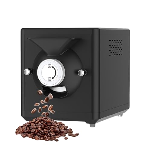 XEEAOFE Tostadora de Café 1600W, Pequeña Máquina Eléctrica Tostadora de Granos de Café para Horneado de Granos, Tiempo y Temperatura Ajustables, Máximo 1000g de Granos Black