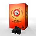 Sunlight Charcoal Coconut Coals – Coco Charcoal Tablets for Multipurpose – Natural, No Odor, No Bad Taste – Coconut Cube Shell– Anti Humidity Pouch - Protective Packaging - 2.5 cm - (27)