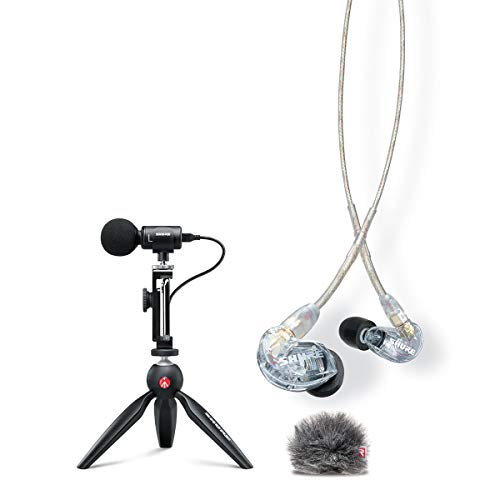 One-Day Sale: Up to 70% Off Shure Portable Videography Bundle with SE215 Earphones and MV88+ Video Kit Including Digital Stereo Condenser Microphone