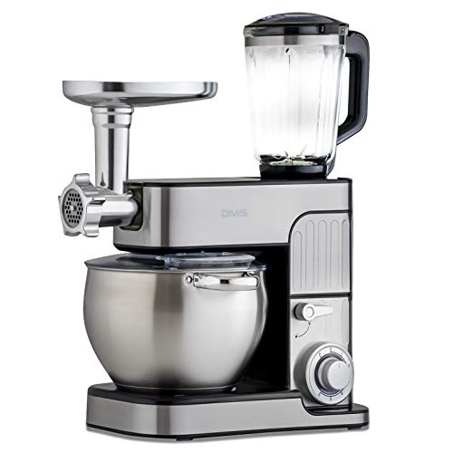 DMS® 3in1 Edelstahl Küchenmaschine Rührmaschine 8.5 Liter Knetmaschine Edelstahlschüssel Spritzschutz StandMixer Ice… – Bild 3
