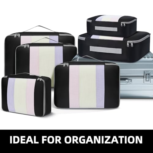 Image of BAGAIL 6 Set /8 Set /10 Set Packing Cubes Various Sizes Packing Organizer for Travel Accessories Luggage Carry On Suitcase