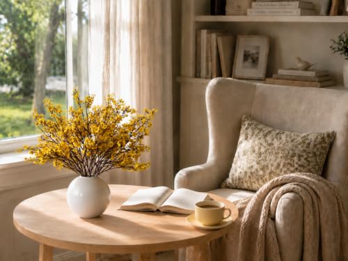 Image of Mandy's 6 Bundles Artificial Dark Yellow Baby's Breath Flowers