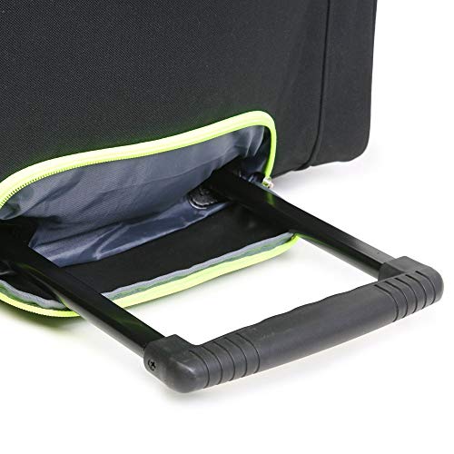 Fila 7-Pocket Large Rolling Duffel Bag, Grey/Neon Lime, One Size