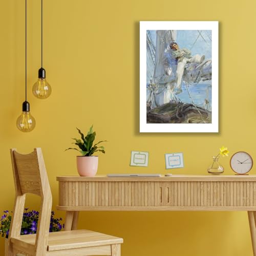 Impression d'art Henry Scott Tuke Marin endormi affiche grand format - 2