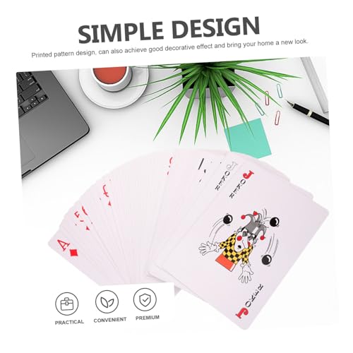 1satz Großes Kartenspiel Riesige Pokerkarten Für Erwachsene Unterhaltsame Spielkarten Für Partys Für Spaß Und Freude Hochwertiges Für Themenfeiern Und Dekoration – Bild 6