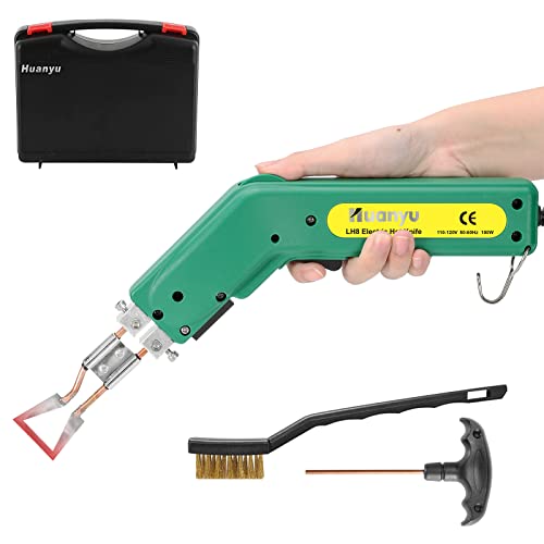 Super Deal Product Huanyu 100W Pro Electric Hot Knife Heat Cutter Knife Cutting Tool Rope Cutter 600° C for Glue removal Sponge Wallcloth Cloth Rope Webbing (110V, Shovel Knife)