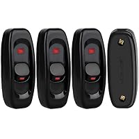 PAIRIER Interruttore A Bilanciere 4 Gang Con LED Blu, Impermeabile IP65 12V/24V, Per Auto, Barca, Camper, Yacht, Camion – Precablaggiato Con Fusibili