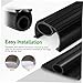 DIYEAH Garage Door Seal Bottom Roll Weatherproof Strip Insulation Kit Epdm Material Easy Install No Tools Needed