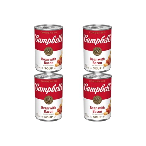 Image of Campbell's Condensed Bean With Bacon Soup, 11.25 oz Can (Pack of 4)