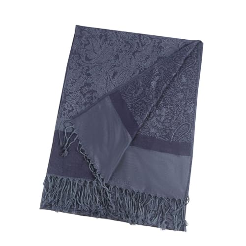 Faticinfa Soft Women's Pashmina Shawl Hijab Scarf, Paisley Jacquard Cashmere Imitated Long Scarf with tassel2