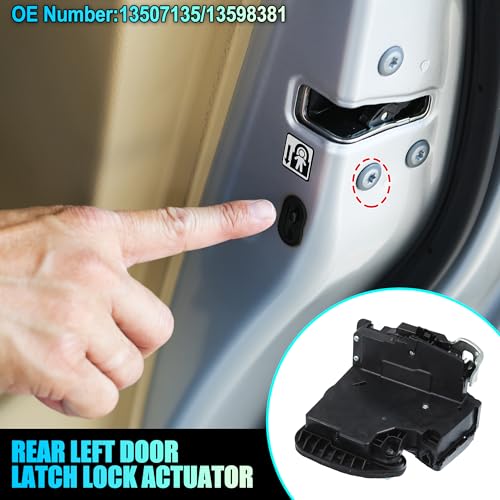Image of uxcell No.13507135 /13598381 Rear Left Door Latch Lock Actuator Assembly Fit for Chevy Silverado 1500 2014-2019 for Chevy Tahoe 2015-2020