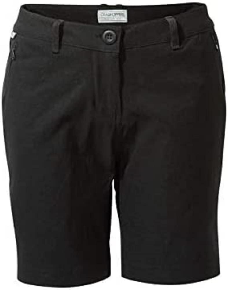 Craghoppers Womens Kiwi Pro Hiking Shorts, Black, 36W EU