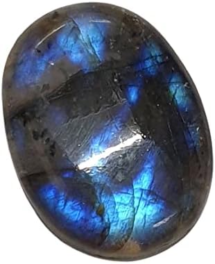 5.25 Ratti 4.55 Ct. Natural Crystal Labradorite Stone Smooth Cabochon,Stone Oval Shape Stone-B0DK92HNDNN