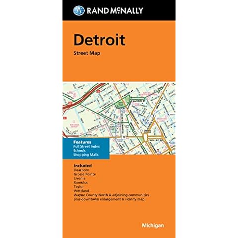 Rand McNally Folded Map: Detroit Street Map Cover