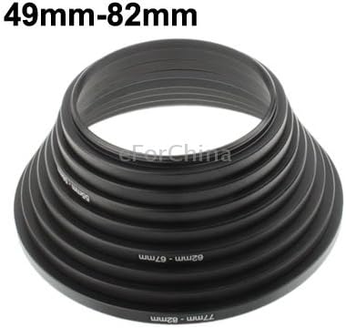 eForChina 49mm-82mm Lens Stepping Ring, Include 8 Lens Stepping Rings