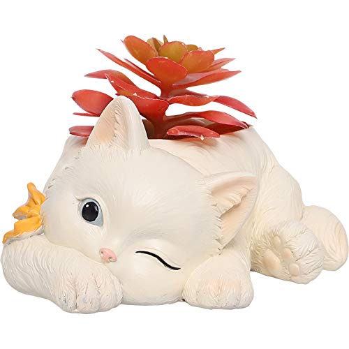 Pot de fleur multi-viande Koliyn en forme de chat dessin animé