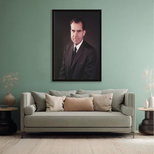 Impression sur toile Richard Nixon decoration de qualite avec cadre a suspendre - 5