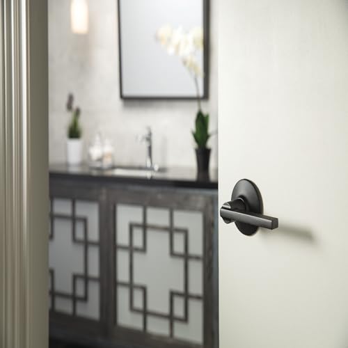 Image of Schlage F170 LAT 622 Latitude Single Dummy Door Lever, Matte Black