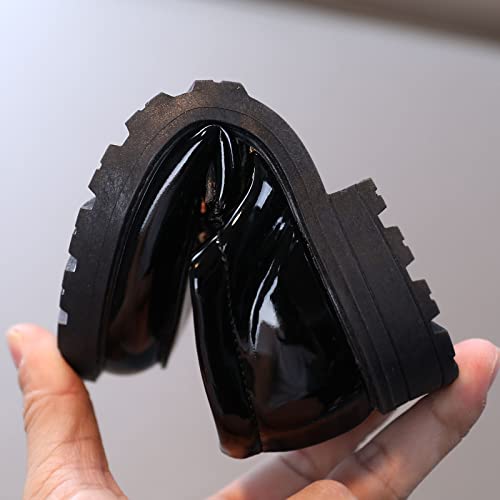 IKFIVQD Sapatos de beisebol e softbol para meninos meninas sapatos de couro sem cadarço mocassim dec