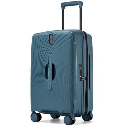 20-Inch-Expandable-Carry-on-Luggage-Hardside-Lightweight-Spinner-Suitcase-TSA-Lock-22x14x9-Airline-Approved-Hard-Shell-Expandable-Travel-Luggage-with-20-More-Capacity-Blue-20-Inch 20 Inch Expandable Carry on Luggage, Hardside Lightweight Spinner Suitcase TSA Lock, 22x14x9 Airline Approved Hard Shell Expandable Travel Luggage with 20% More Capacity (Blue, 20 Inch) - Image 1