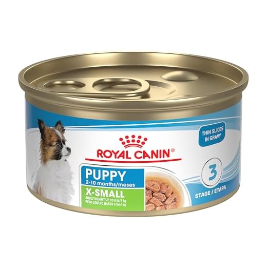 Royal Canin Size Health Nutrition X-Small Puppy Thin Slices in Gravy Dog Food, 3 oz (Pack of 24)