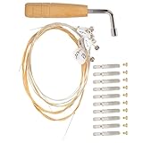 Alipis Teiliges Lyra Harfen Zubehör mit Langlebigen Metall saiten Harfenstimmnägeln und Robustem Lyra Stimmwerkzeug für Präzises Schnelles Stimmen von Musikinstrumenten