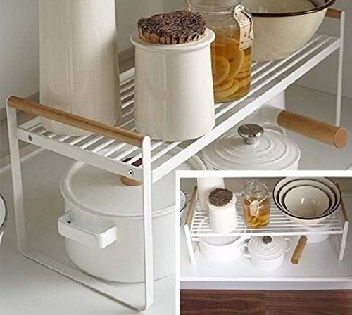 Kitchen Iron Double-Layer Condiment Bottle Rack Kitchen Iron Shoes Seasoning Box Storage Shelf Cosmetic Jars Holder
