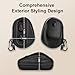 Carrying Case Compatible with Logitech MX Master 4/3S/3, Waterproof PU Leather Travel Bag with Precise Receiver Slot & Scroll Wheel Protection, Anti-Shake Foam Padded Hard Shell, Black